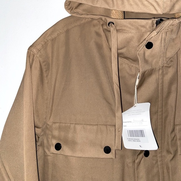 Craig Green Tan/Beige Windbreaker Water Resistant Parka Coat w Hoodie XS​​​​ - Picture 4 of 16